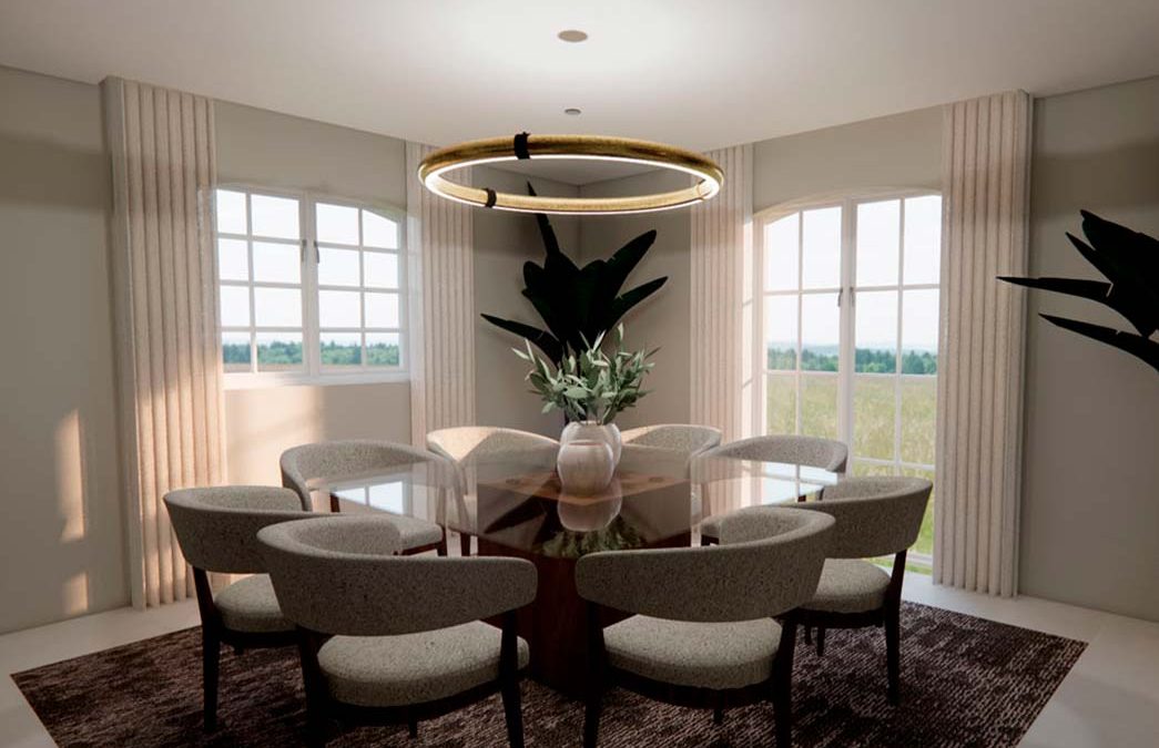 Casa IVO #184  | Projeto 3D Decoração de Interiores
